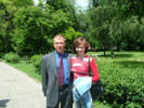 Rita and Barry Webster in Zaporozhie