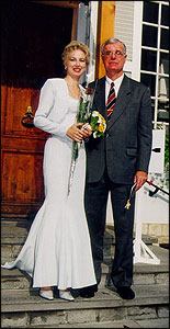 The couple's wedding