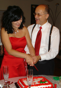 Inga and Charles wedding cake