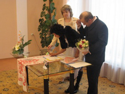 Tim and Tatiana official ceremony